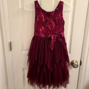 Girls Zunie Purple Formal Dress Size 10